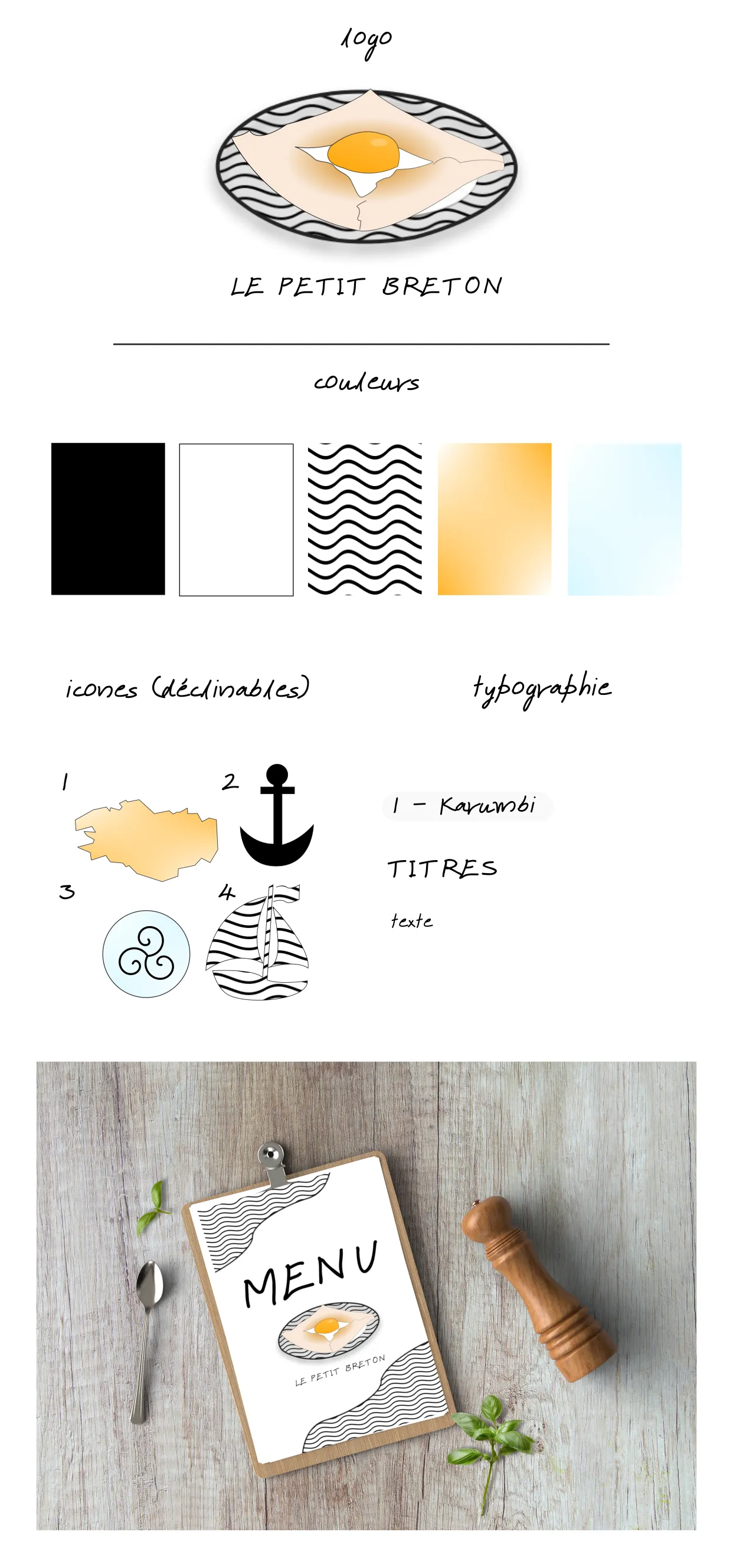 Restaurant breton — Identité visuelle